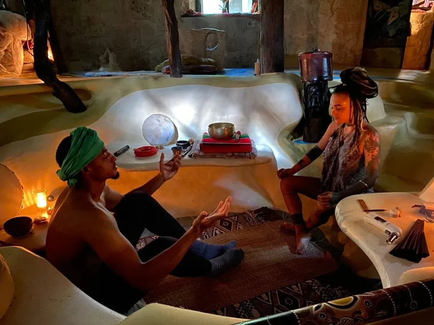 Cérémonie du coucher de soleil à l’ayahuasca