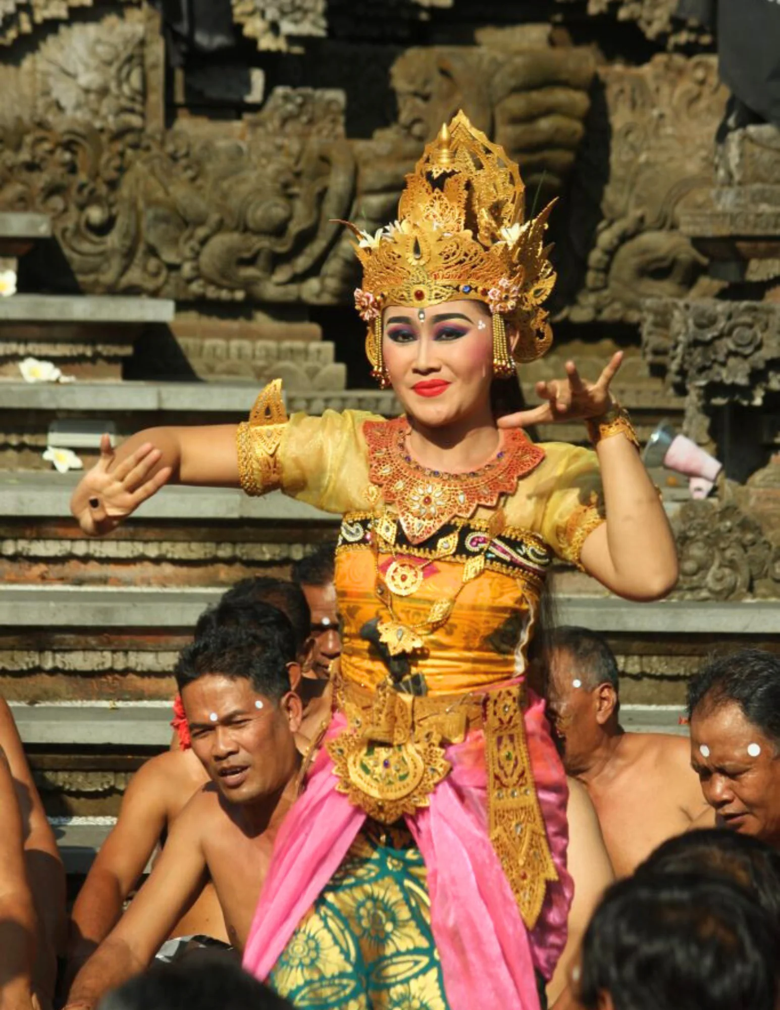 Danse du feu au Temple
