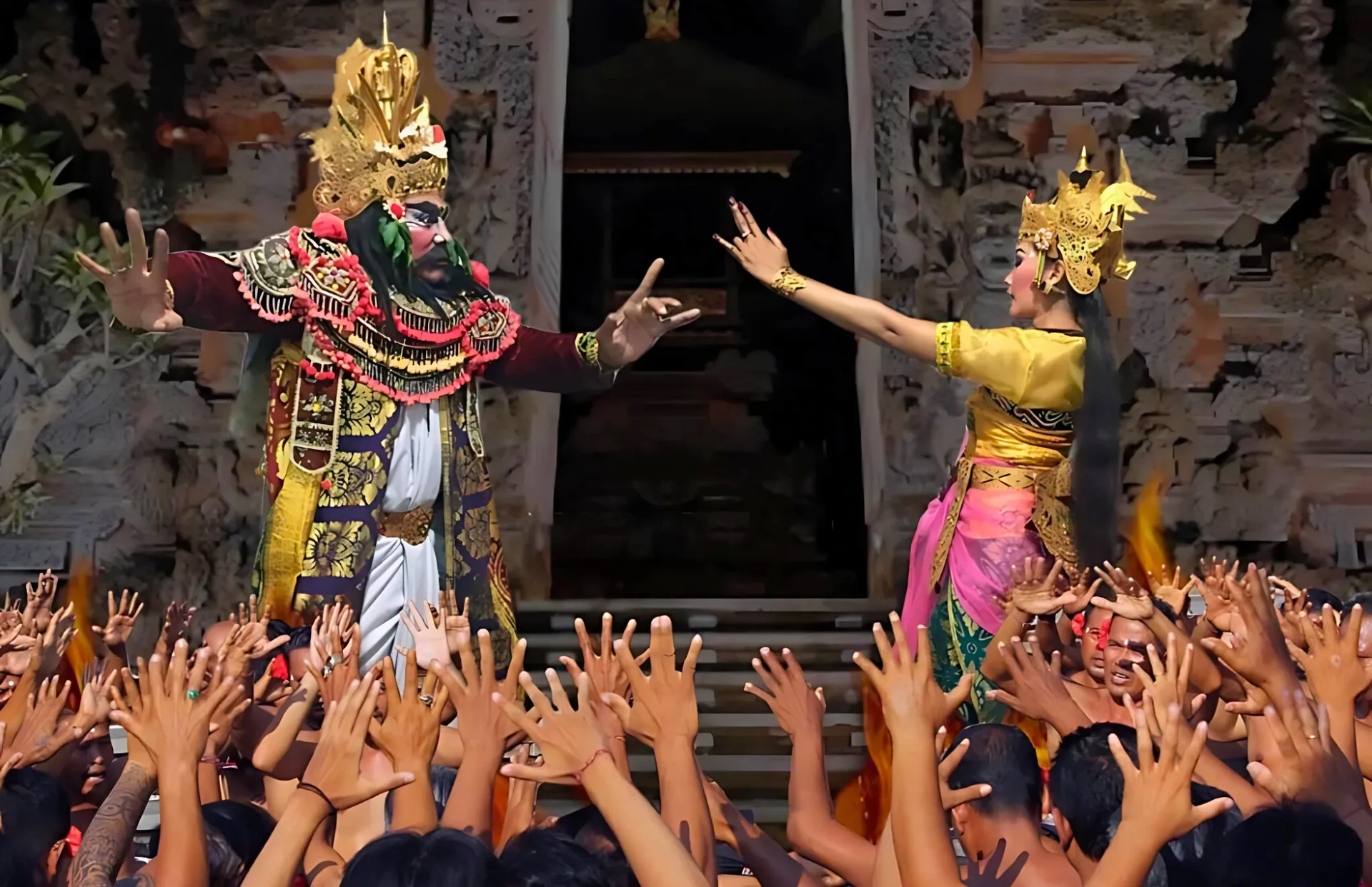 Danse du feu au Temple
