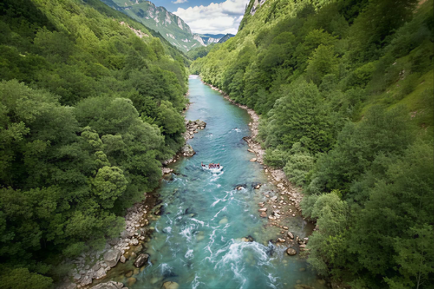 Tara, circuit de rafting de deux jours