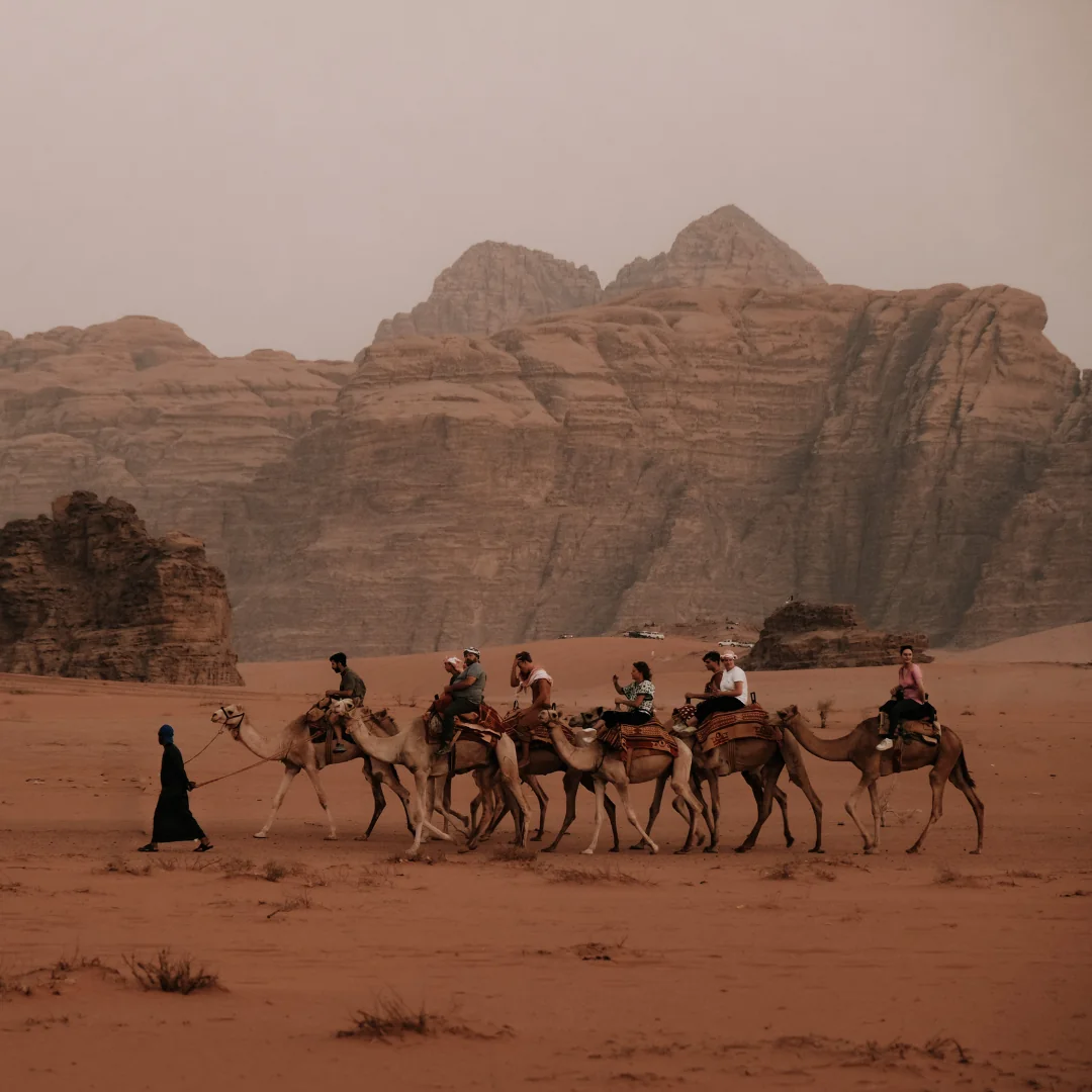 Aventure de trekking à dos de chameau de 4 jours avec les Bédouins à Wadi Rum, Jordanie