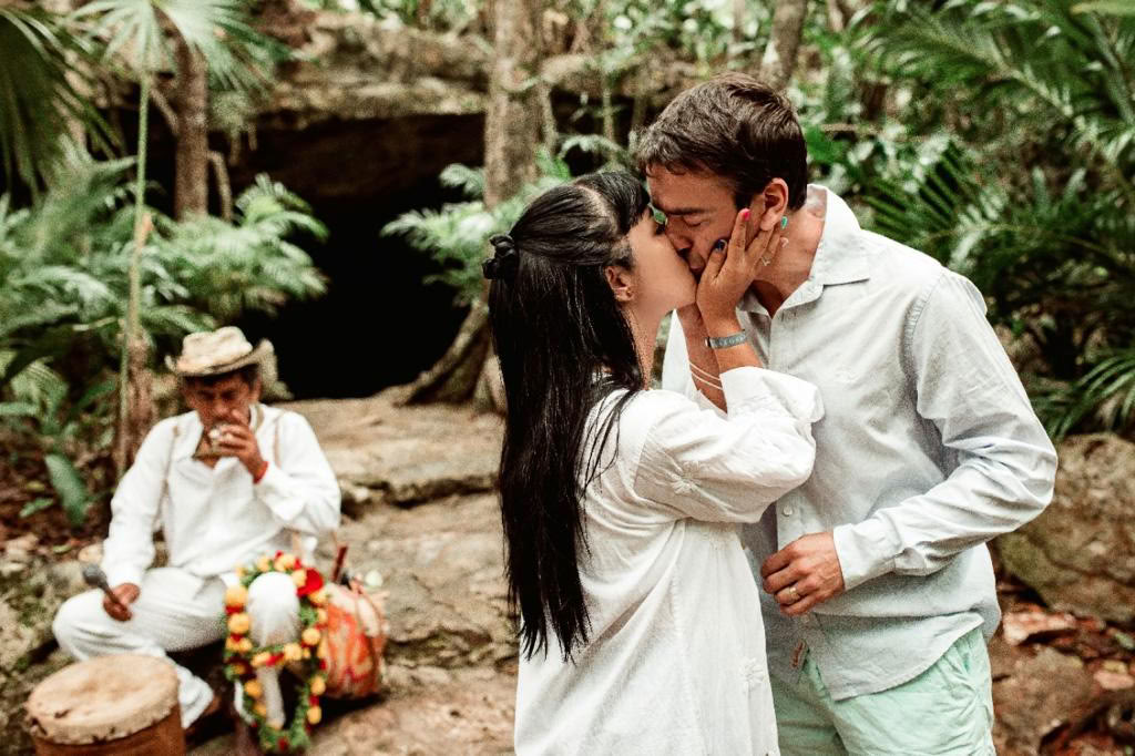 Cérémonie traditionnelle d'union matrimoniale maya