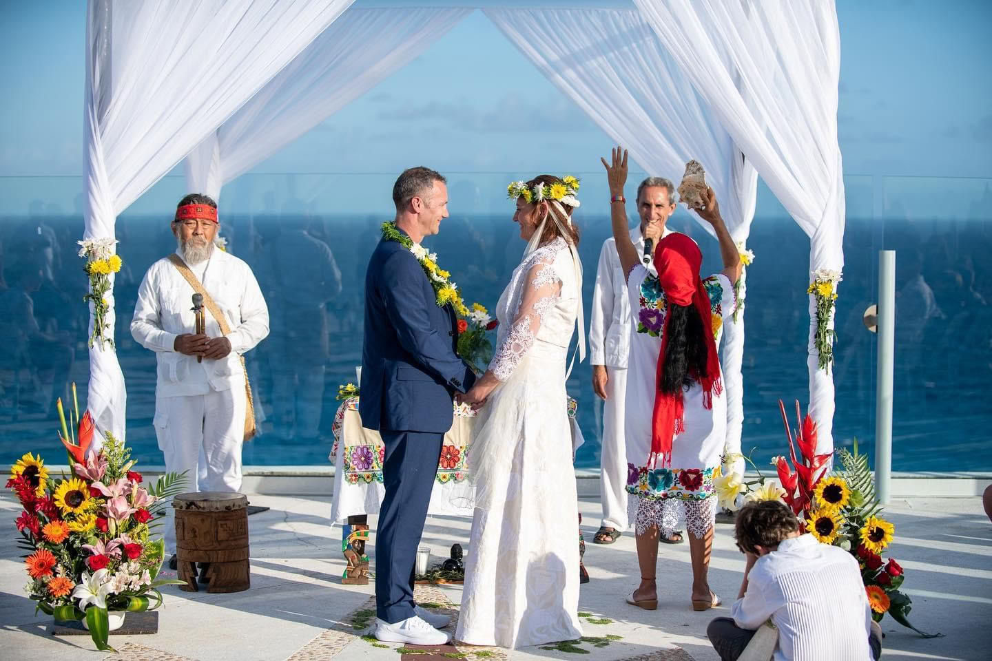 Cérémonie traditionnelle d'union matrimoniale maya