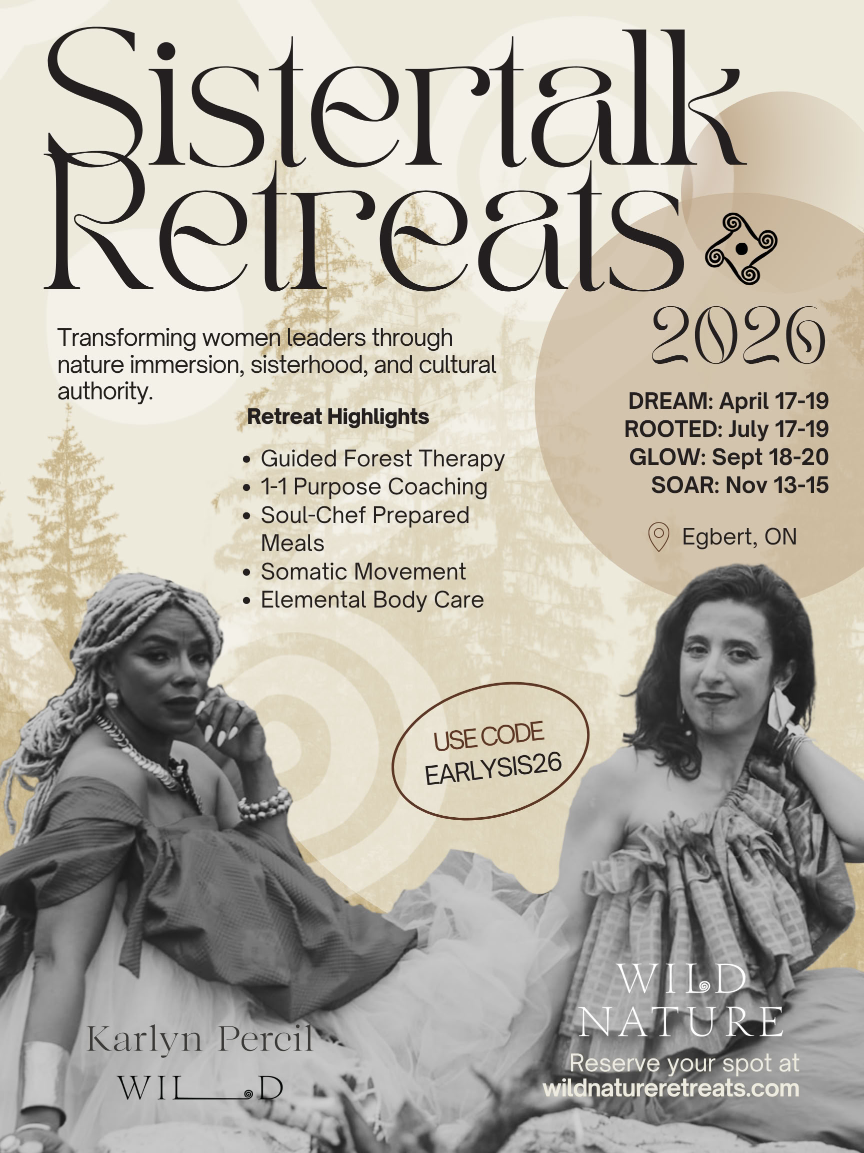 Sistertalk Retraites - LATE SUMMER GLOW: Retraite Élément Minéral/Nature — Wild Nature Retraits