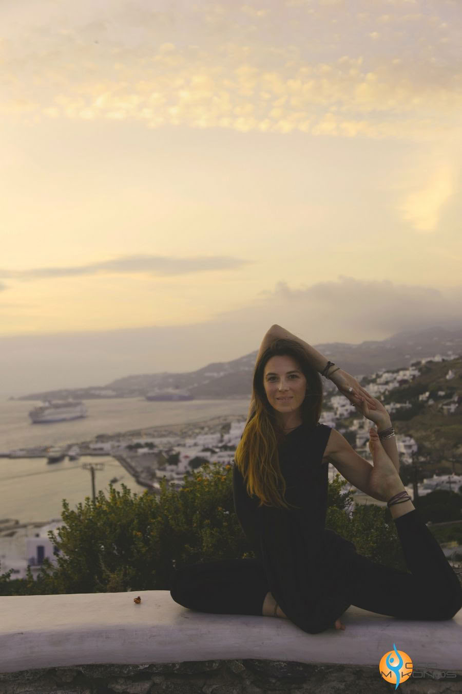 Yoga au coucher du soleil