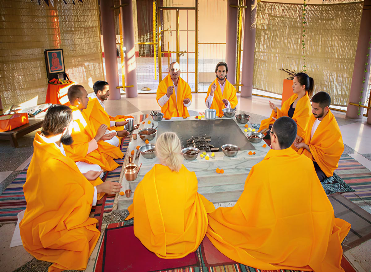 Expérience de vie en ashram