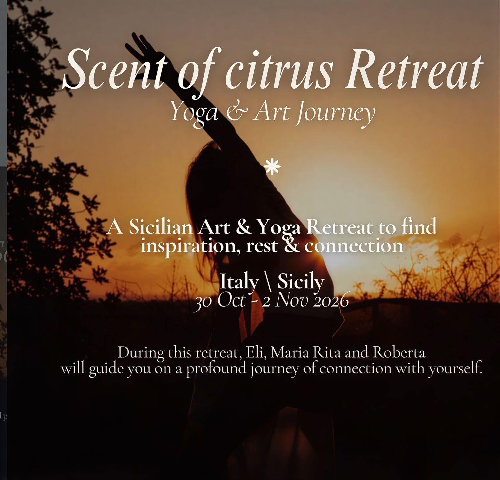 Scent of citrus Retraite - yoga&art jorney