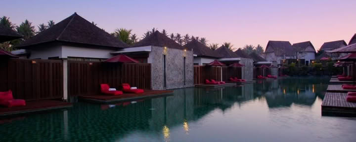 Villa avec piscine lagon