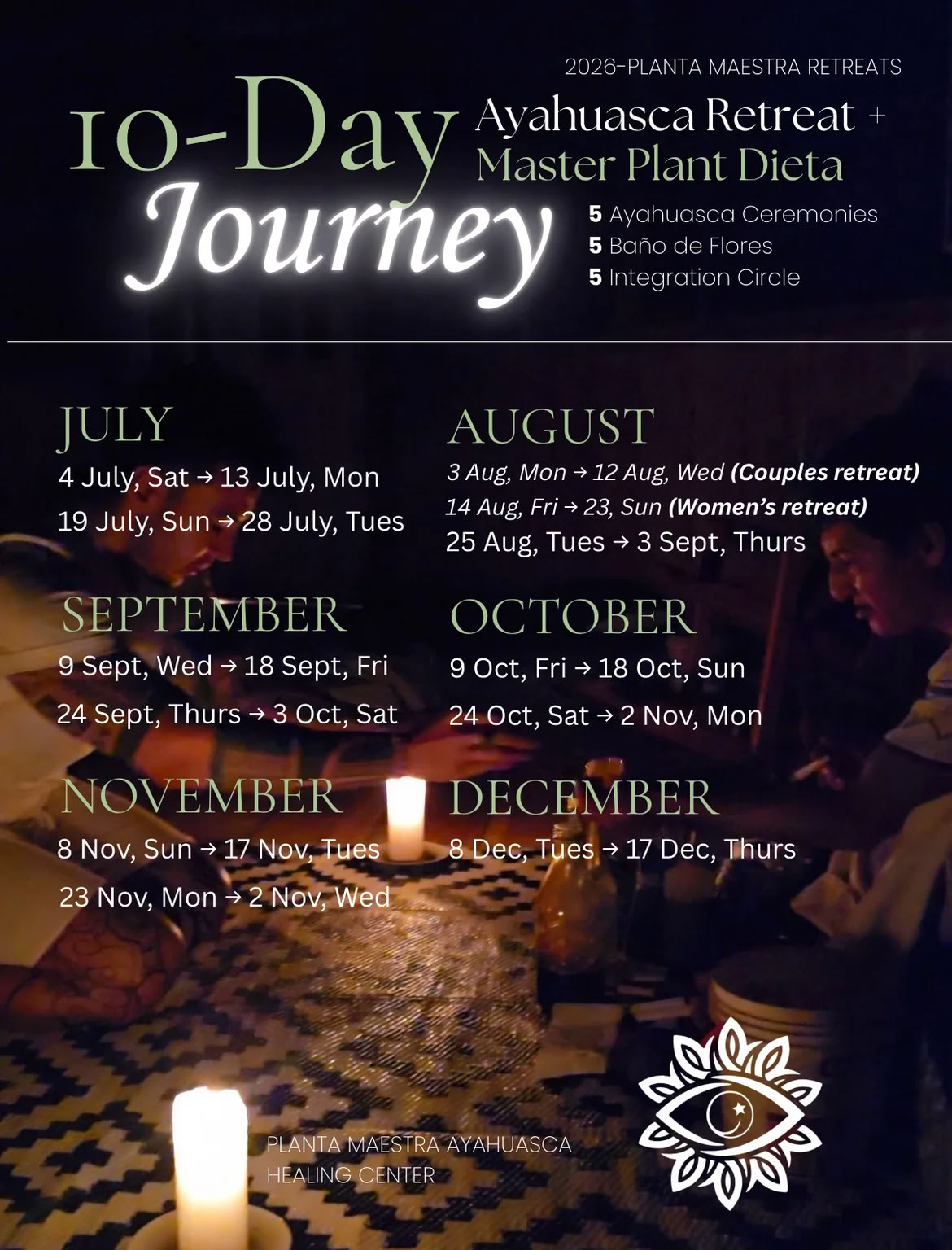 Voyage d’Ayahuasca de 10 jours + Diète de plantes maîtresses