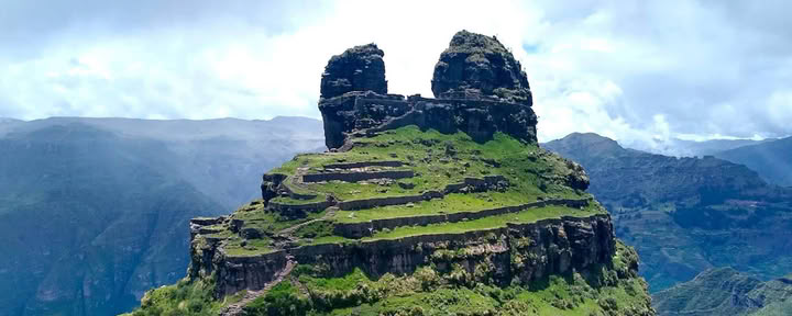 Randonnée sacrée à Waqrapukara avec un chaman andin (2 jours)