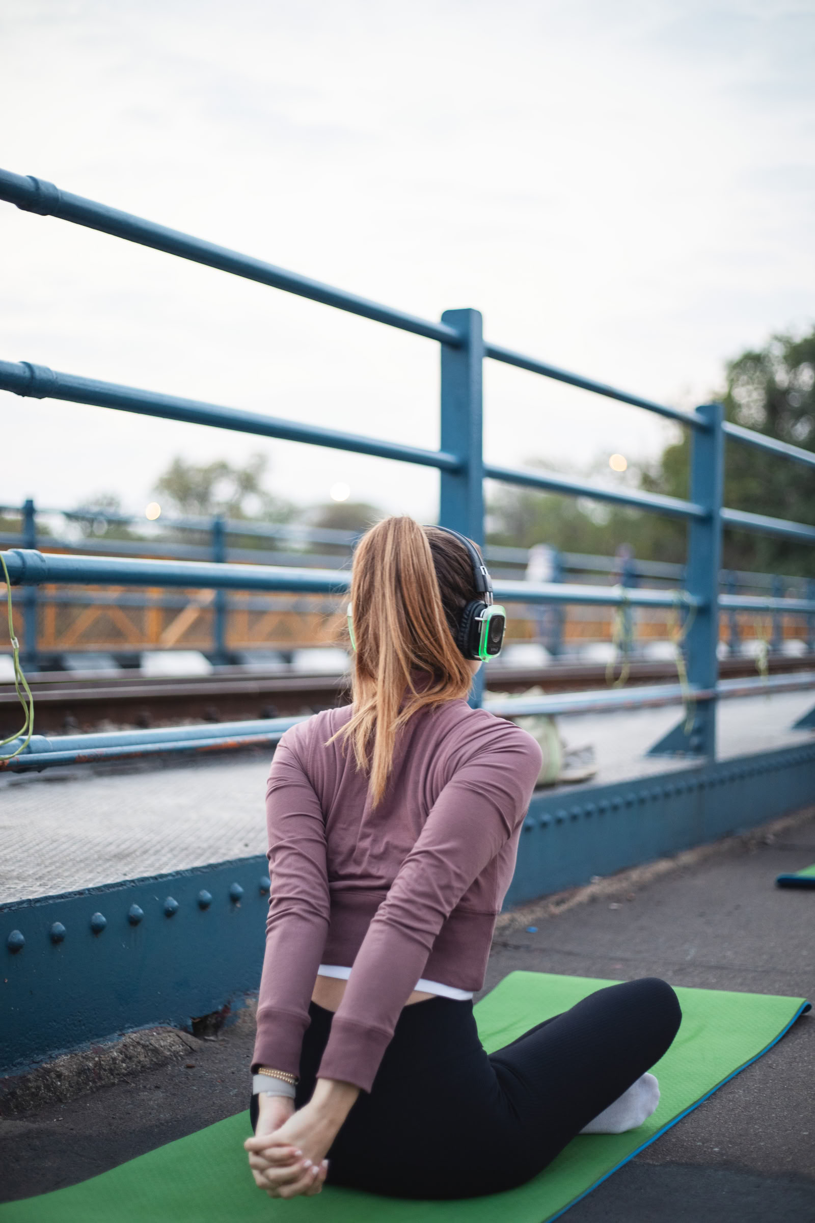 Yoga sur le pont