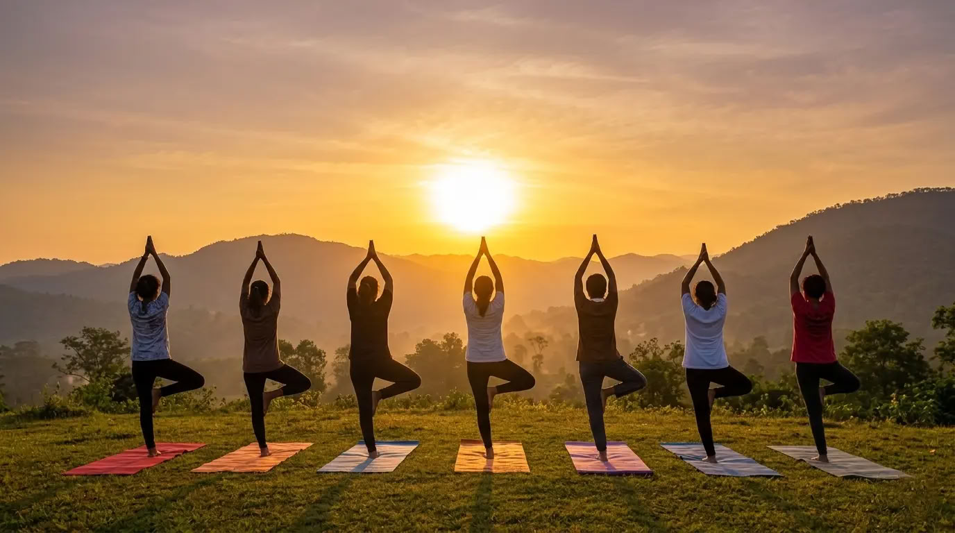Course 7 Days Retraite de yoga pour débutants