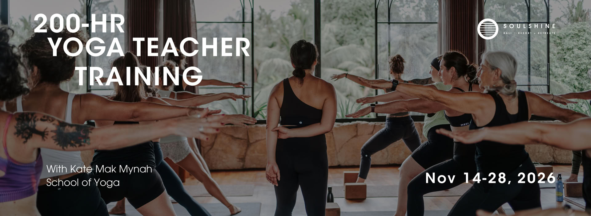 Formation de professeur de yoga signature Soulshine de 200 heures | BALI, INDONÉSIE