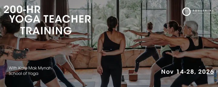 Formation de professeur de yoga signature Soulshine de 200 heures | BALI, INDONÉSIE
