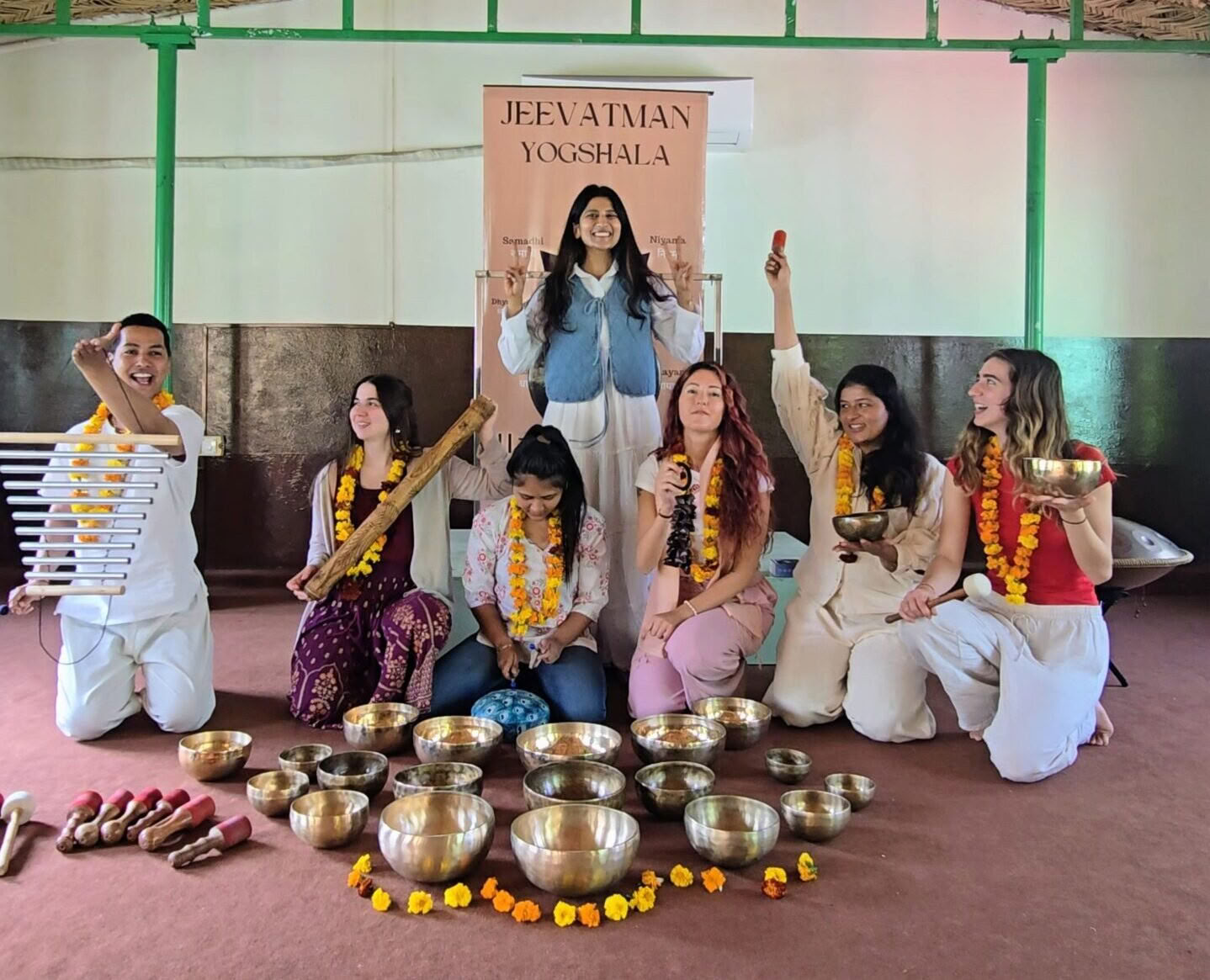 Cours de guérison par le son à Rishikesh