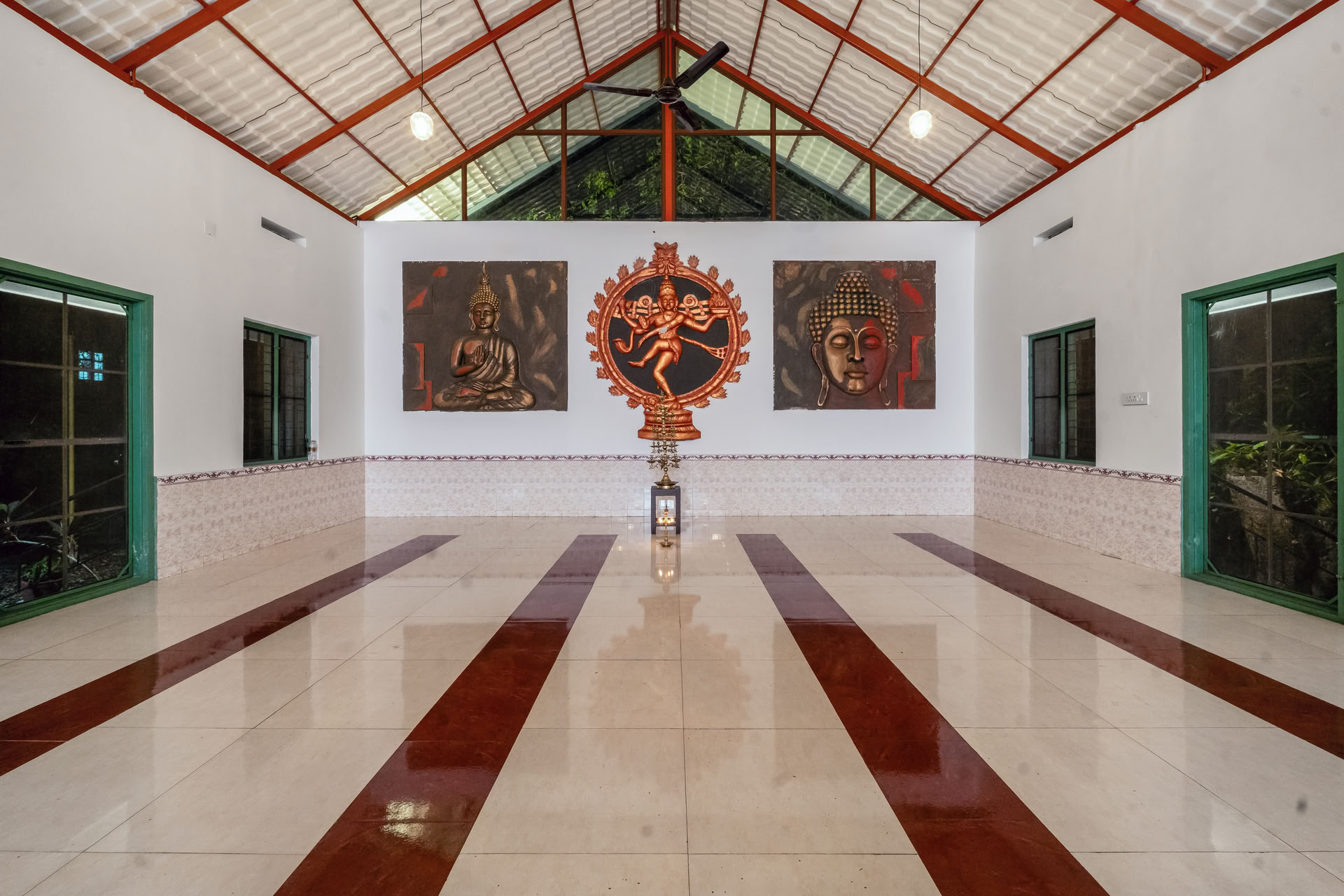 Cours de yoga au Kerala