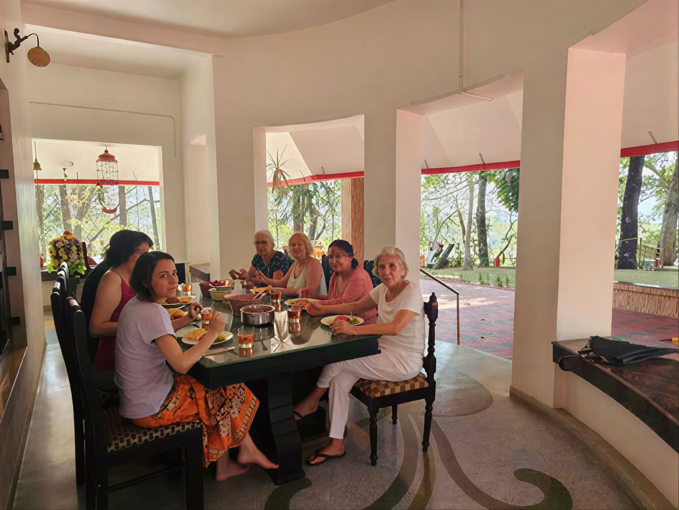 Cours de yoga au Kerala