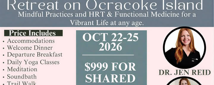 Retraite pour femmes sur l'île d'Ocracoke avec Dr. Jen Reid, Virginia Gallagher et Savana Harwood