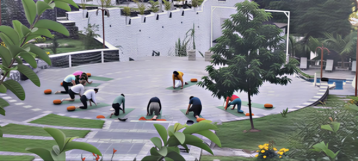 Retraite de yoga en cours privé