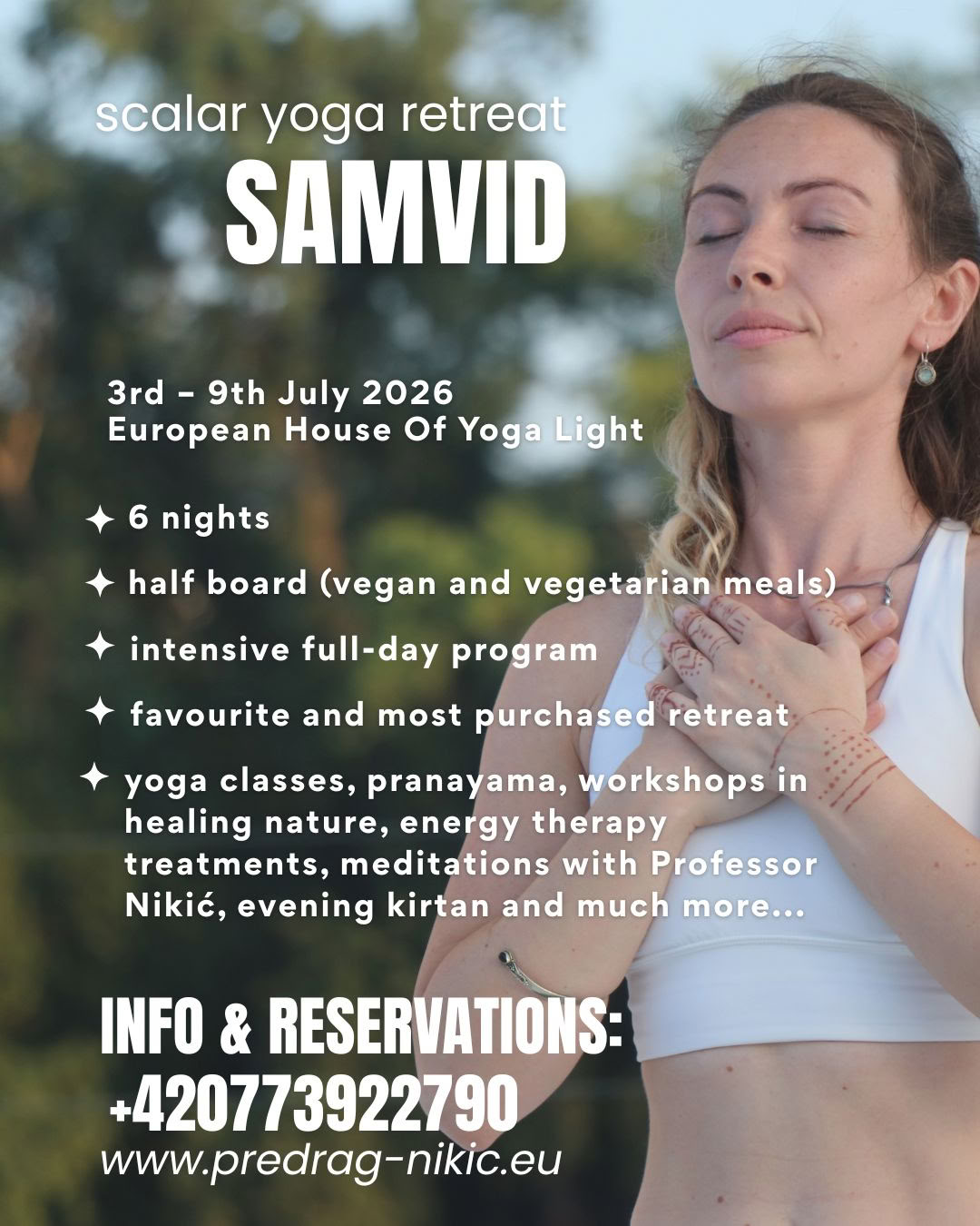 Retraite de yoga hormonal de 3 jours