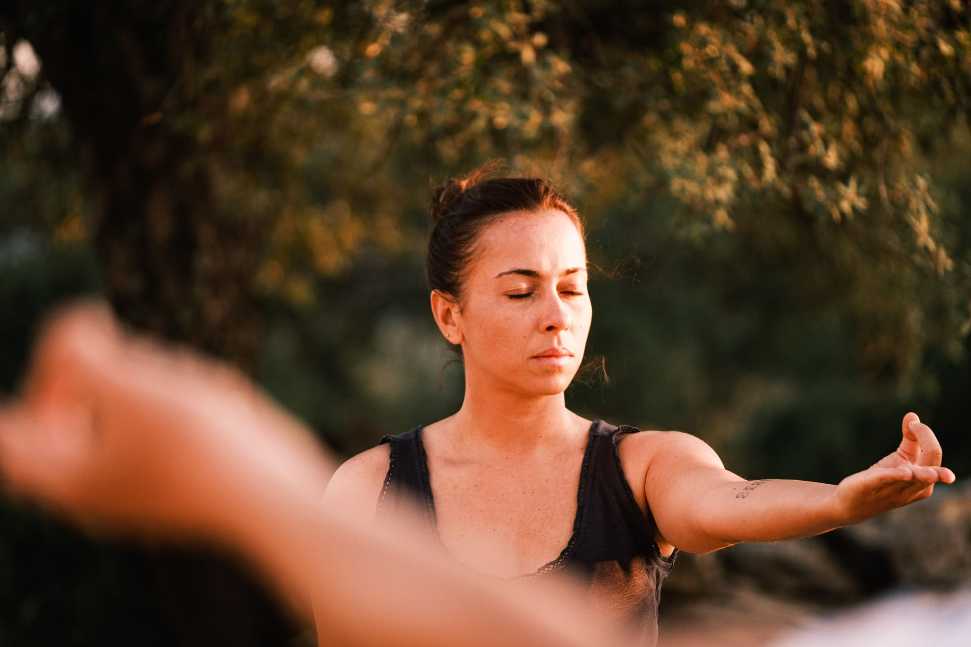 Journée de yoga dans la nature
