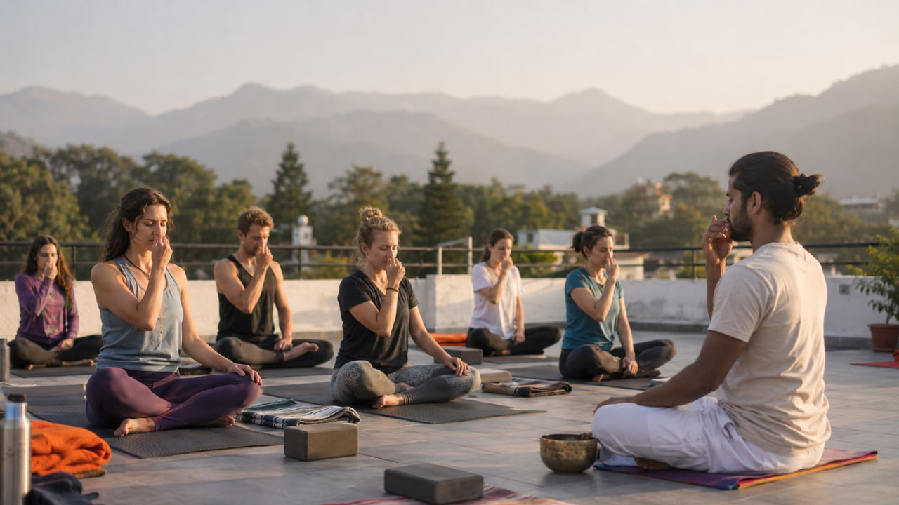 Formation de professeur de yoga de 200 heures à Rishikesh – du 1er janvier au 11 janvier