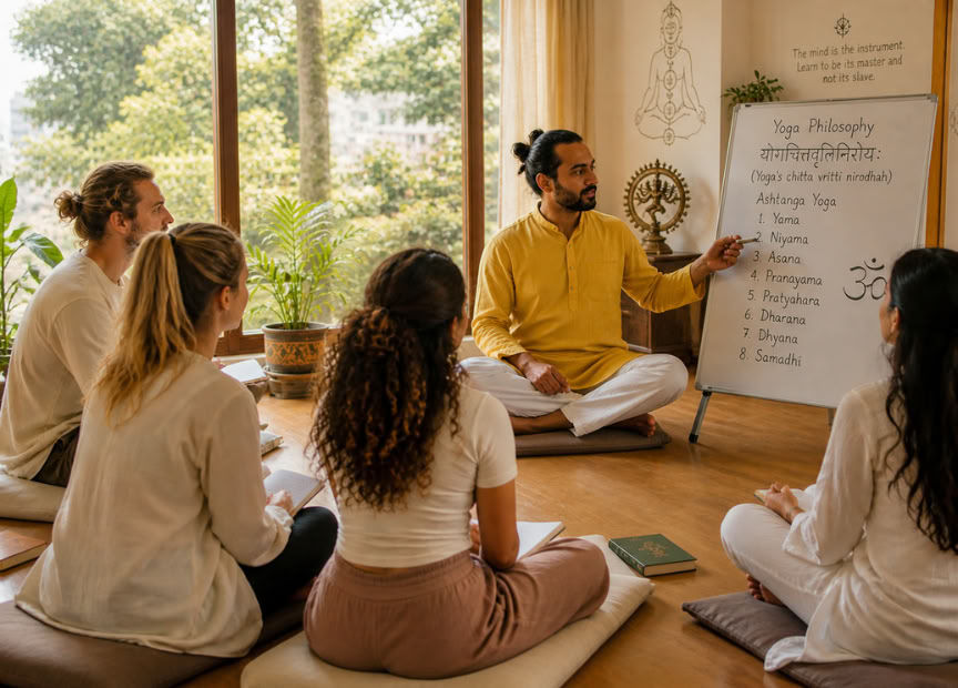 Formation de professeur de yoga de 200 heures à Rishikesh – du 1er janvier au 11 janvier