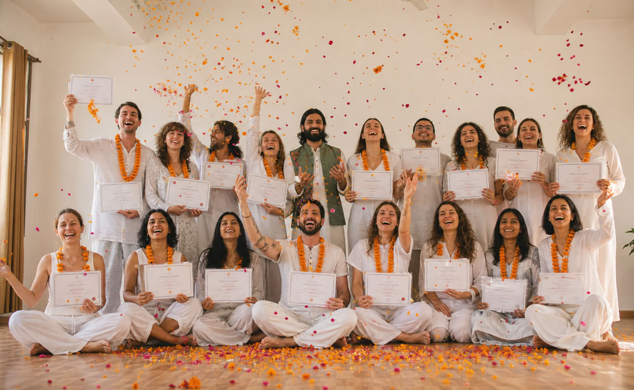Formation de professeur de yoga de 200 heures à Rishikesh – du 1er janvier au 11 janvier
