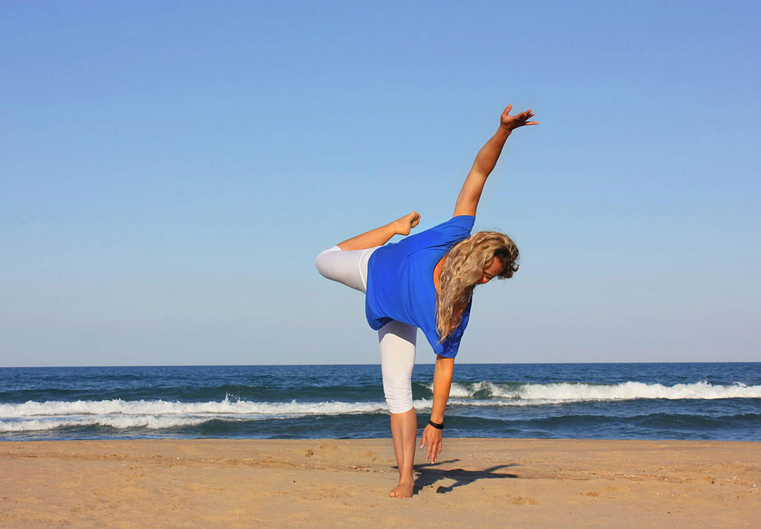 Yoga sur la plage