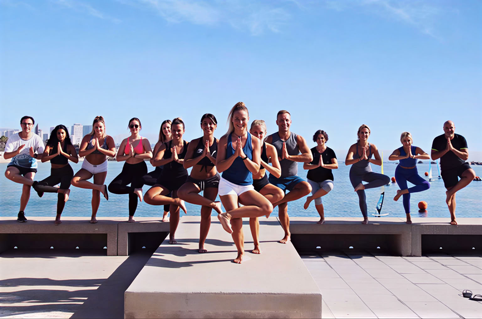 Yoga sur la plage