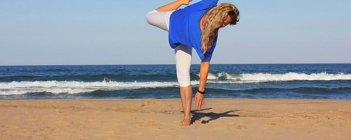 Yoga sur la plage