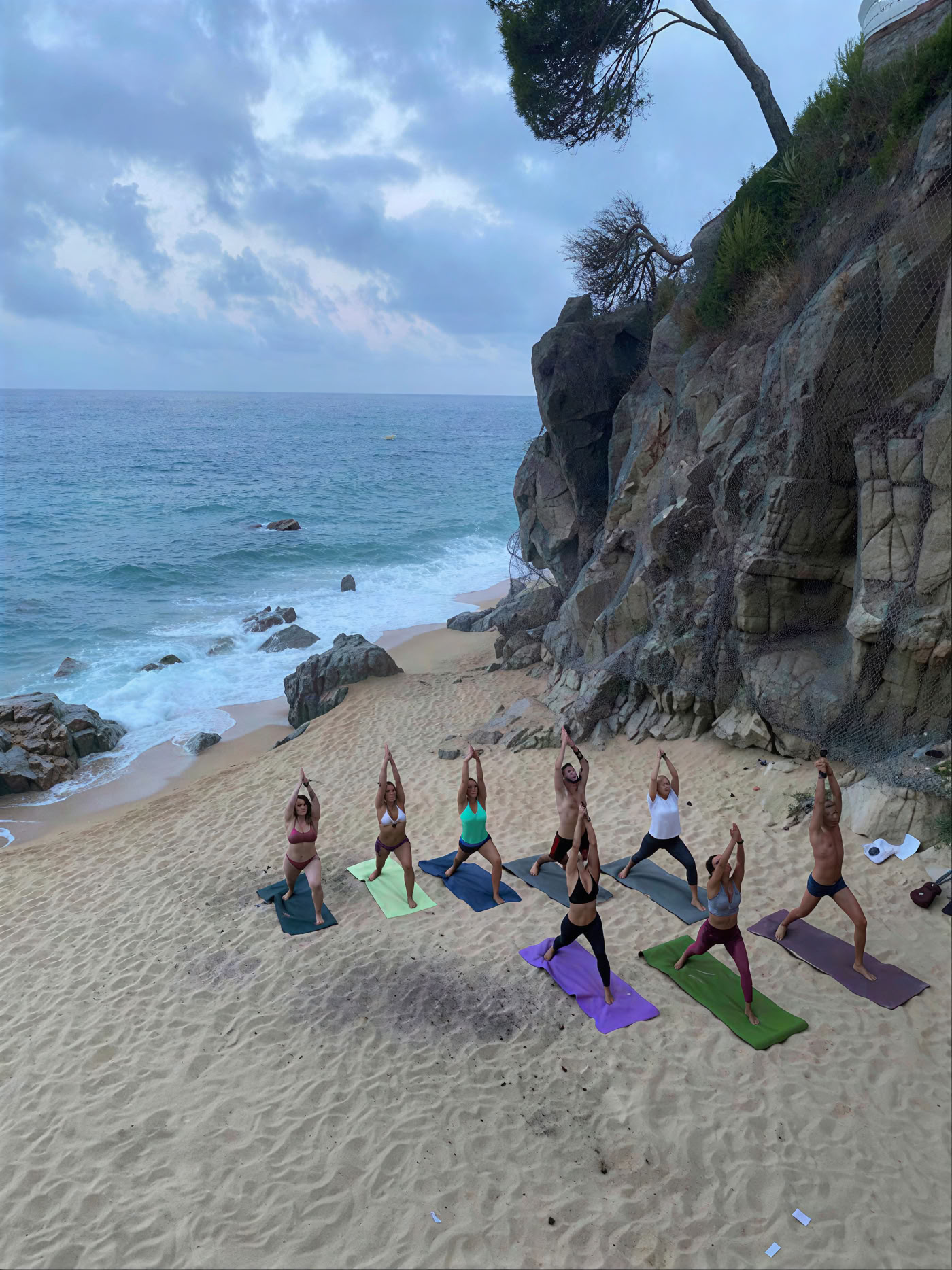 Yoga sur la plage
