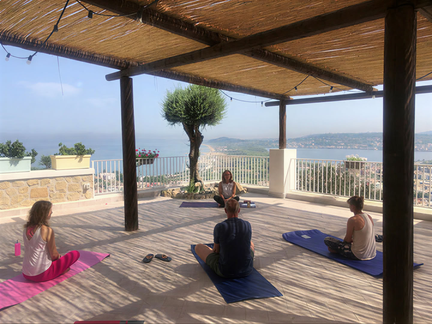 Cours collectif de thérapie par le yoga
