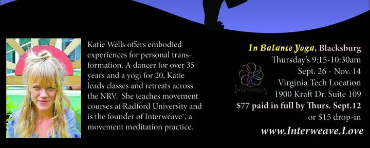 Chakras en mouvement au In Balance Studio, Blacksburg