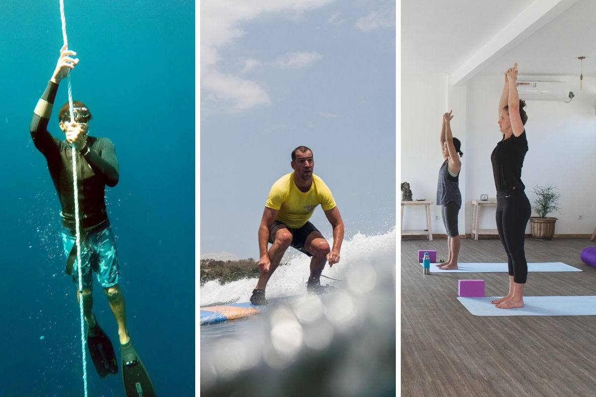 6 jours de plongée en apnée, surf et yoga