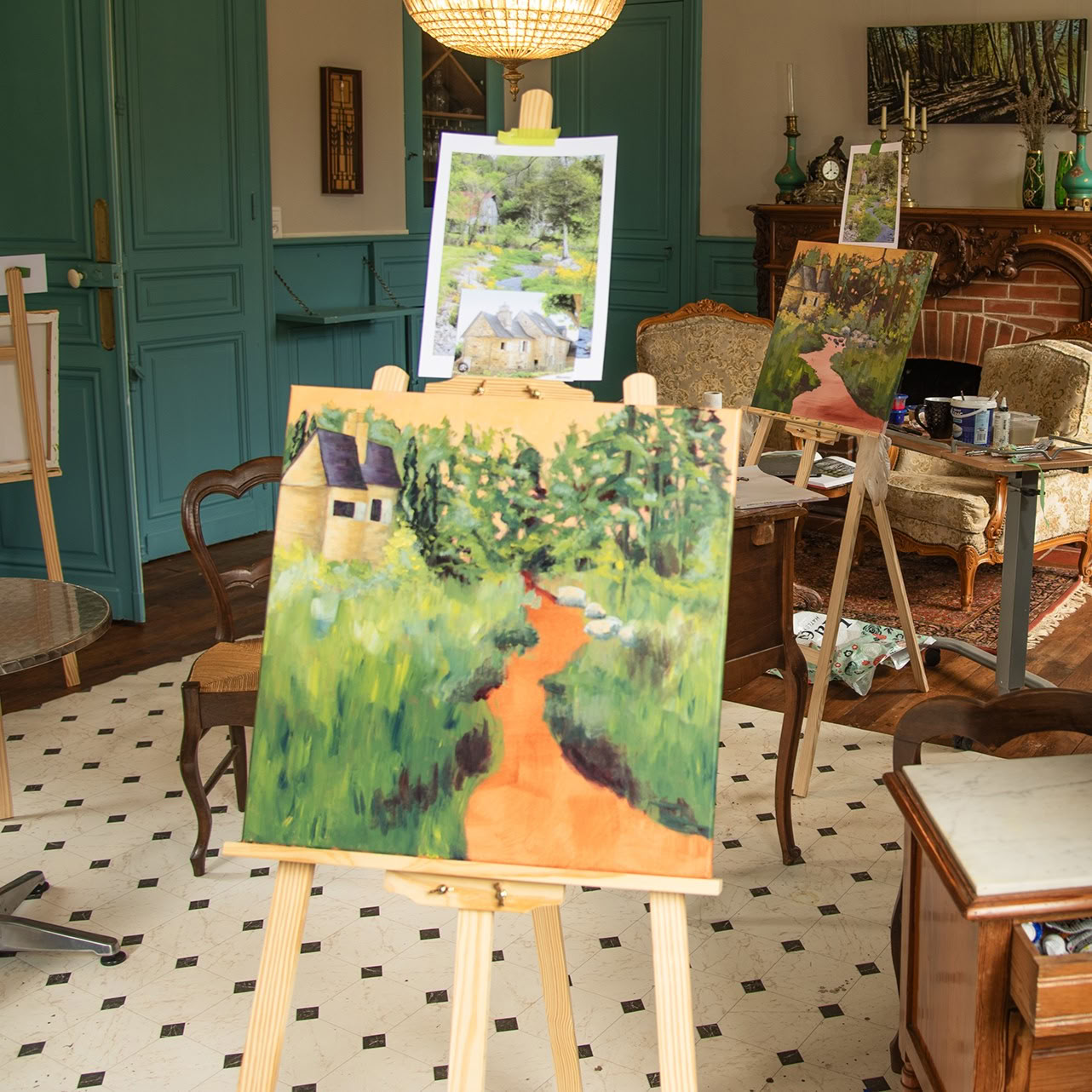 Retraite de peinture aux couleurs de la France