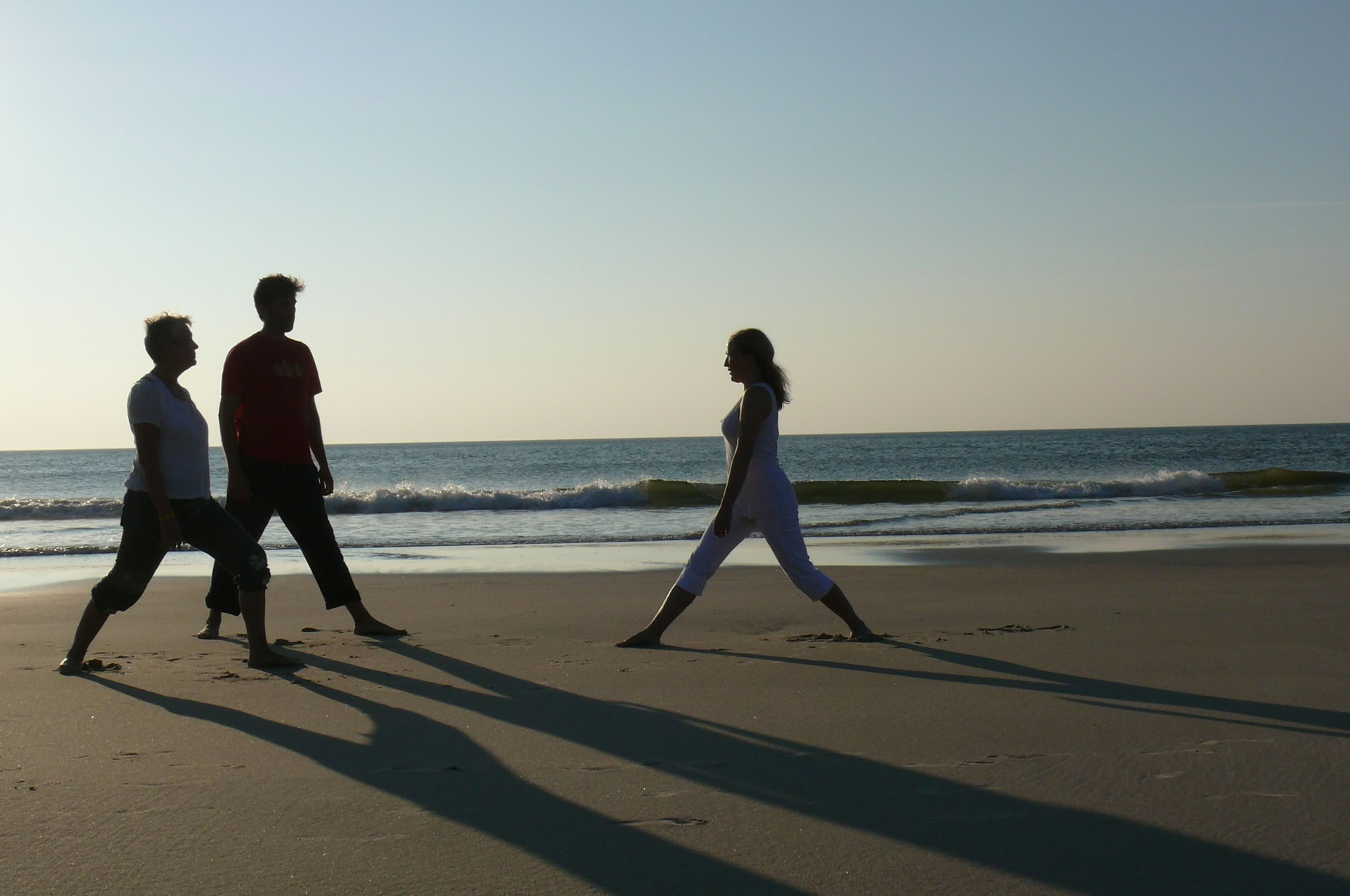 Yoga sur la plage