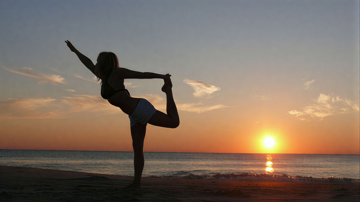 Yoga sur la plage