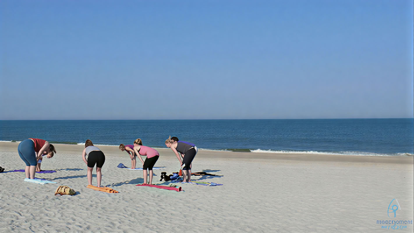 Yoga sur la plage