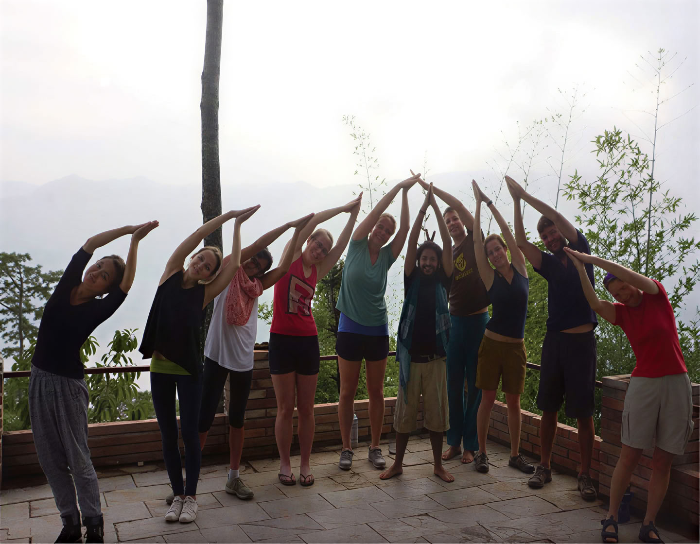 Cours de hatha yoga à Pokhara