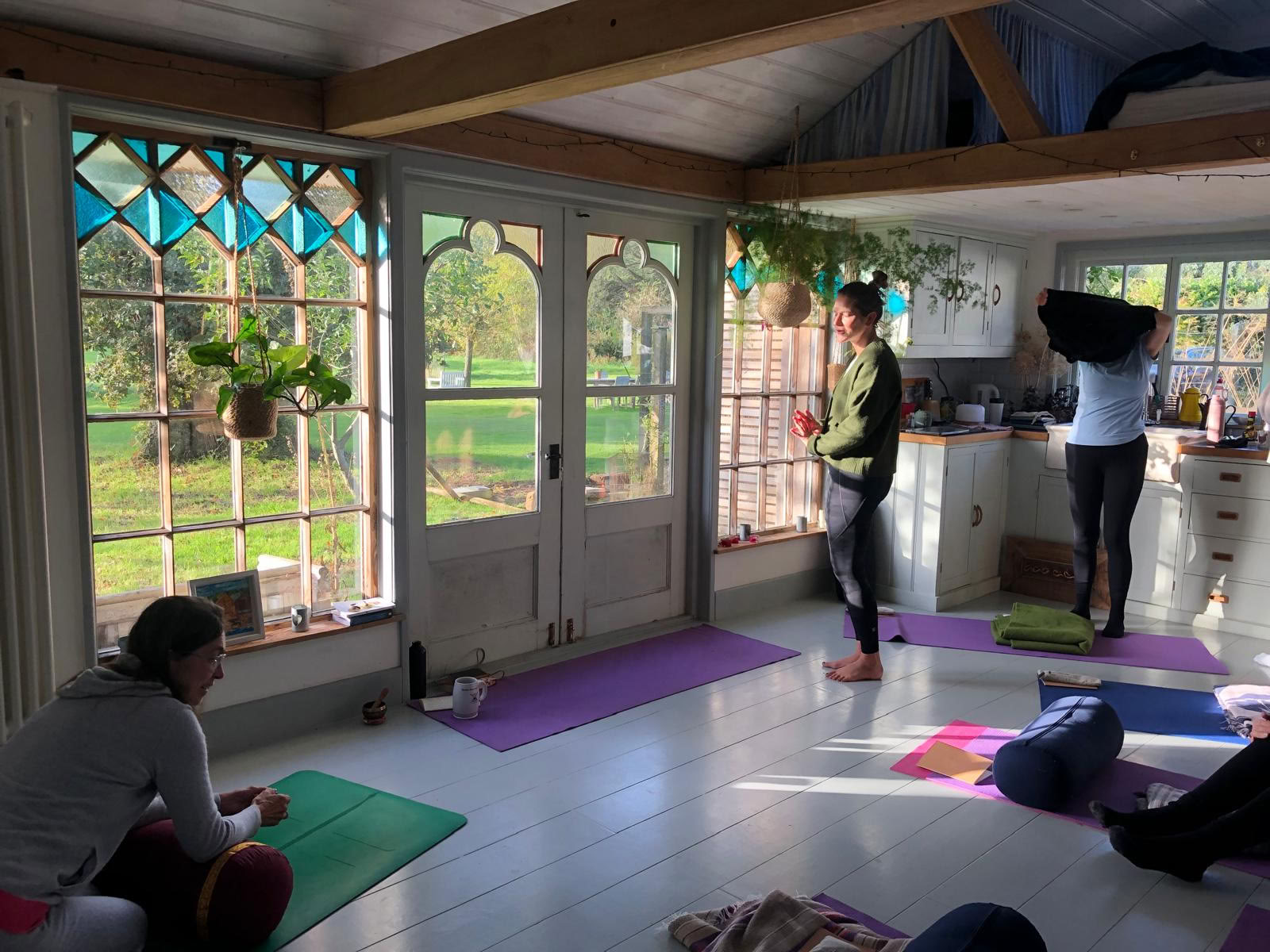 Yoga sur la pointe des pieds