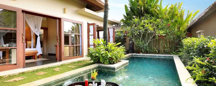 Villa de luxe avec piscine, une chambre