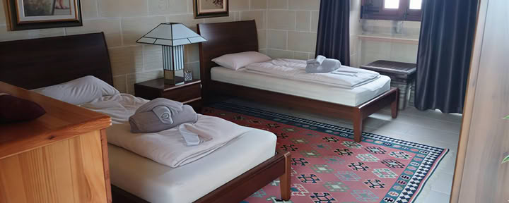 Chambre n° 1 - Chambre avec 2 lits simples