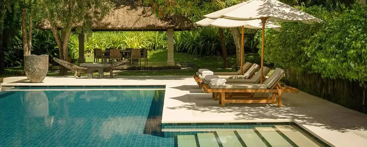 Villas privées avec piscine à quatre chambres