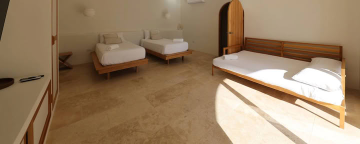 Chambre triple partagée