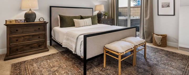 Chambre privée et salle de bain dans la retraite