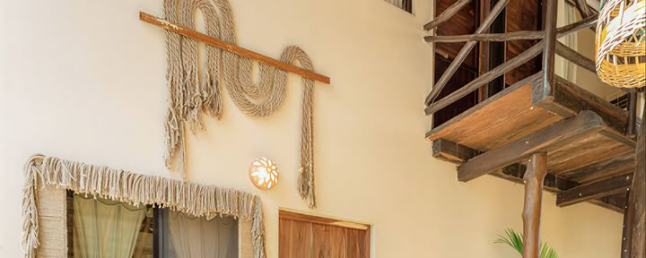 Shared open-air loft room for 2 people with en-suite bathroom (no air con)