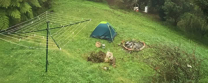 Bring Your Tent + Outdoors Shower & Indoor WC